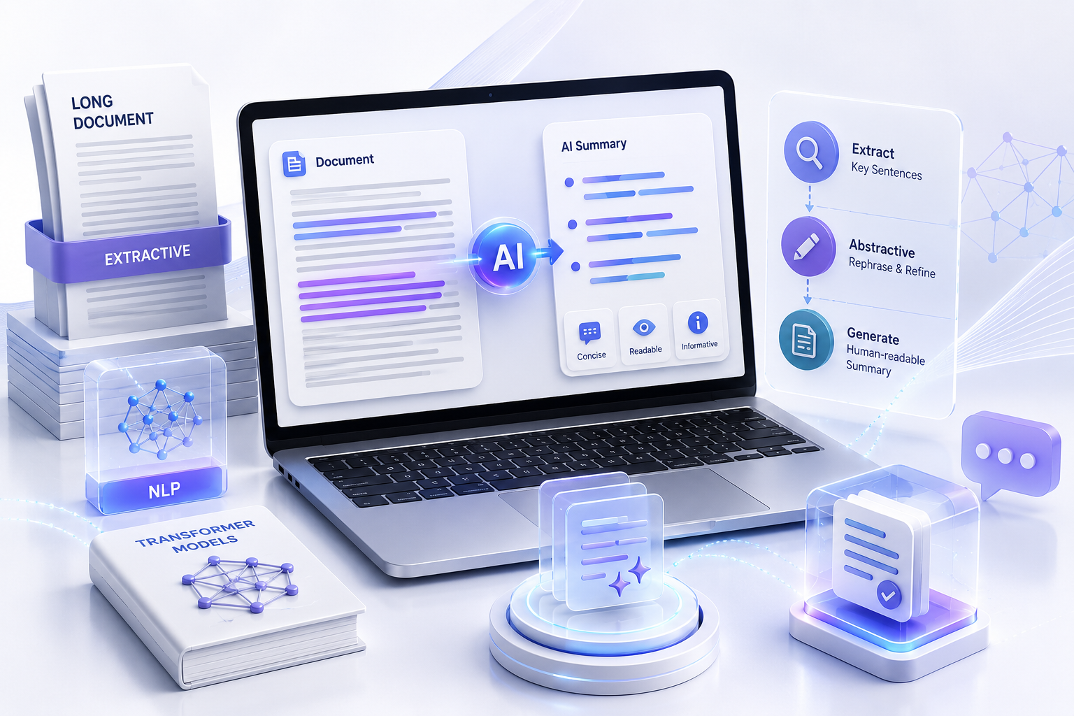 Hybrid Text Summarization System